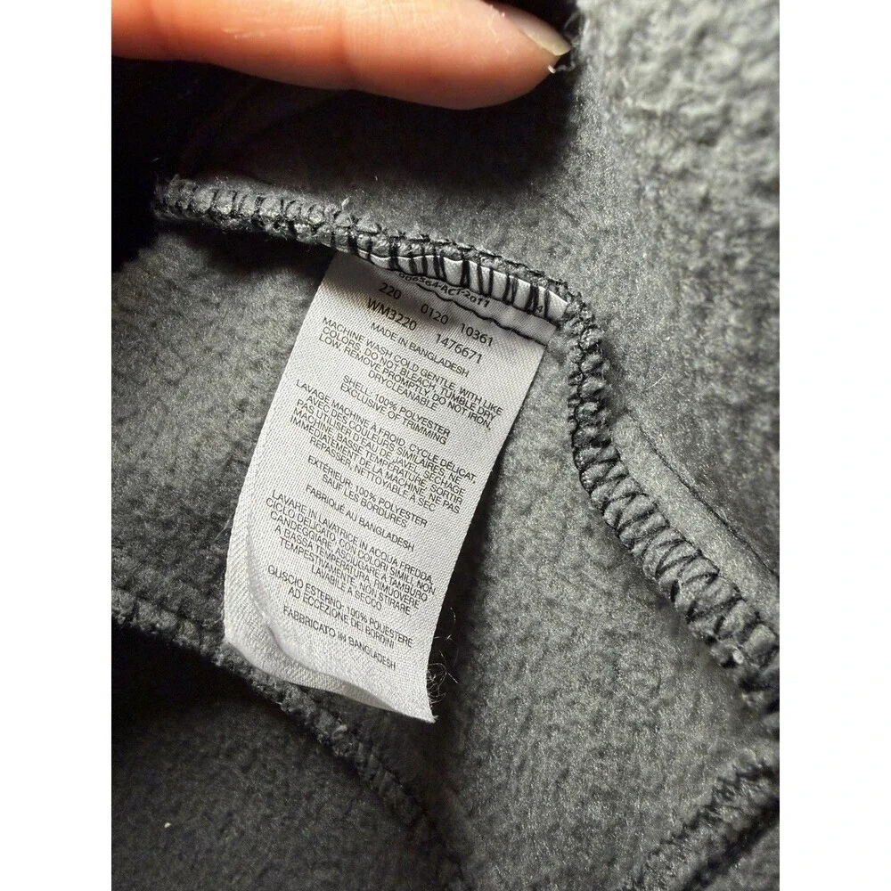 Columbia Men’s Black/Grey Full Zip Fleece Jacket Coat Size Medium